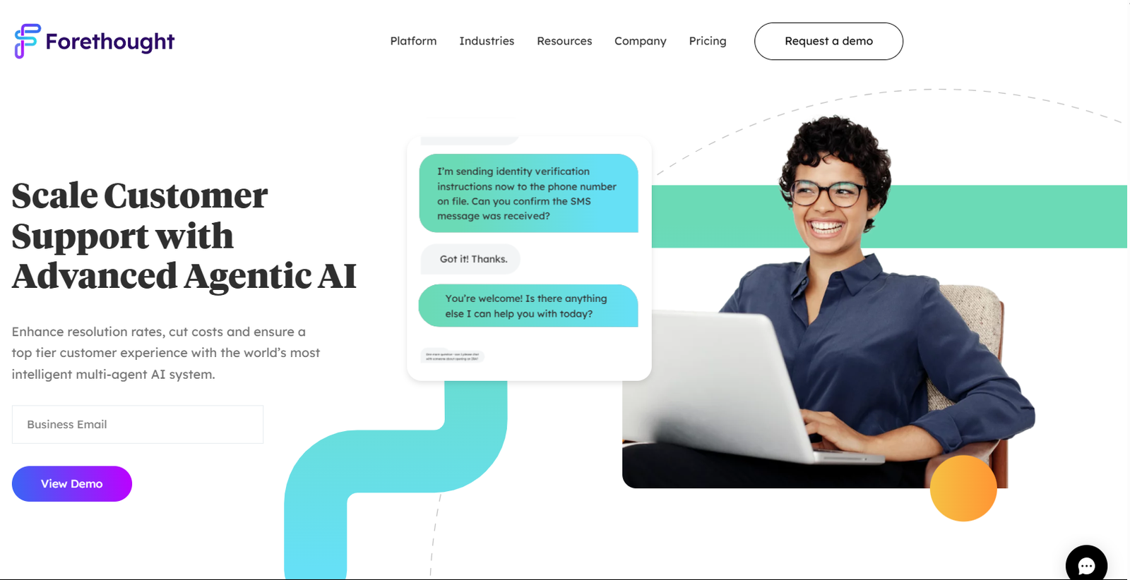 homepage example for b2b