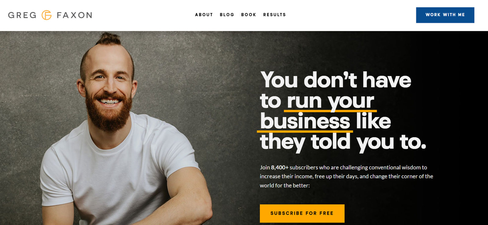 Greg Faxon – Business Coach for Entrepreneurs